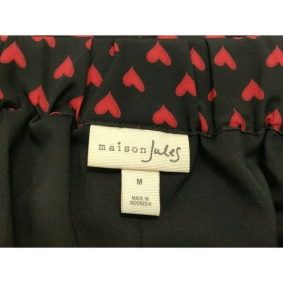Maison Jules | Womens ruffled Skirt with Black Printed Heart - Picture 10 of 11